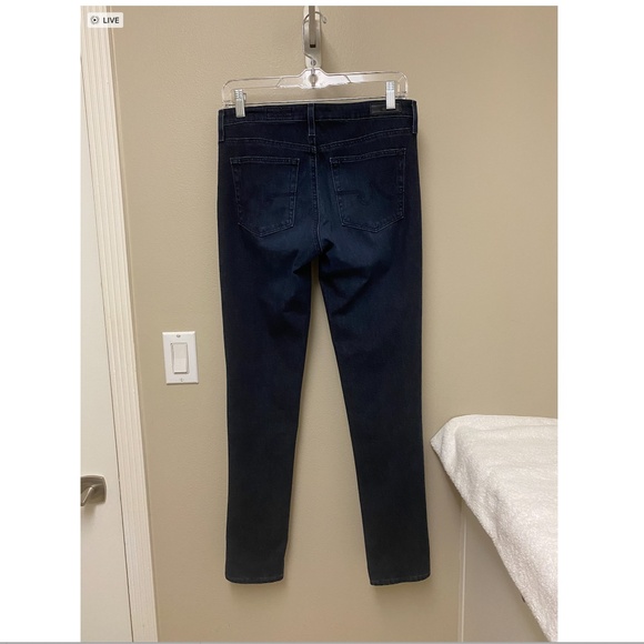 AG Adriano Goldschmied Prima Cigarette Contour 360 Denim Dark Blue Jeans 27x30 - Picture 14 of 15